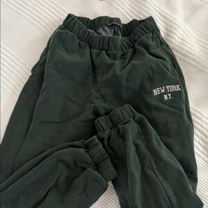 Brandy Melville Dark Green Joggers